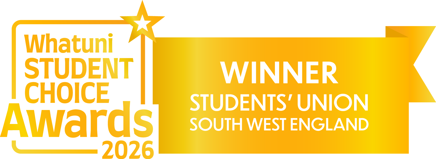 Whatuni Student Choice Awards 2026: Winner of Best Students' Union South West England