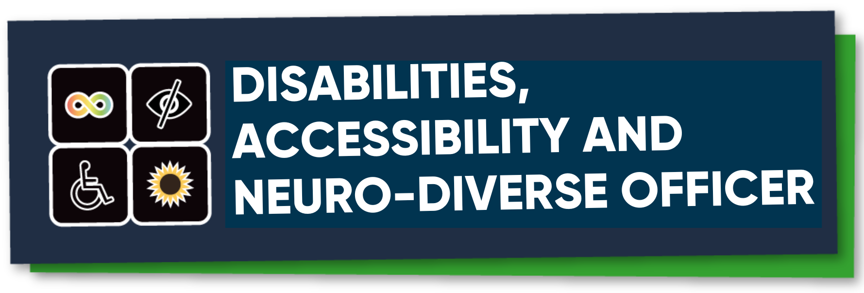 Disabilities, Accessibility and Neuro-Diverse Officer Button