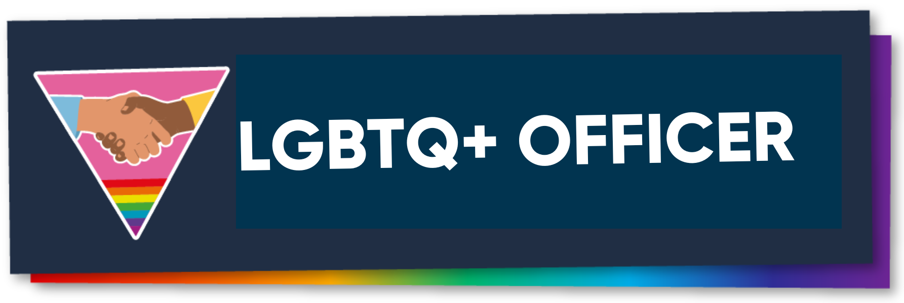 LGBTQ+ Officer Button